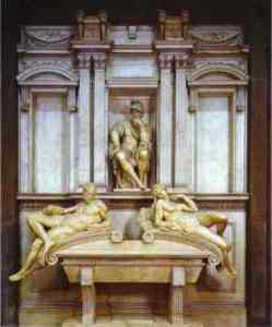 Michelangelo. Tomb of Lorenzo de' Medici. 1526-1531